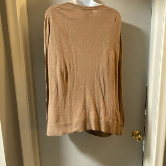 Lane Bryant 22/24 long sleeve zip cardigan tan - Picture 5 of 5